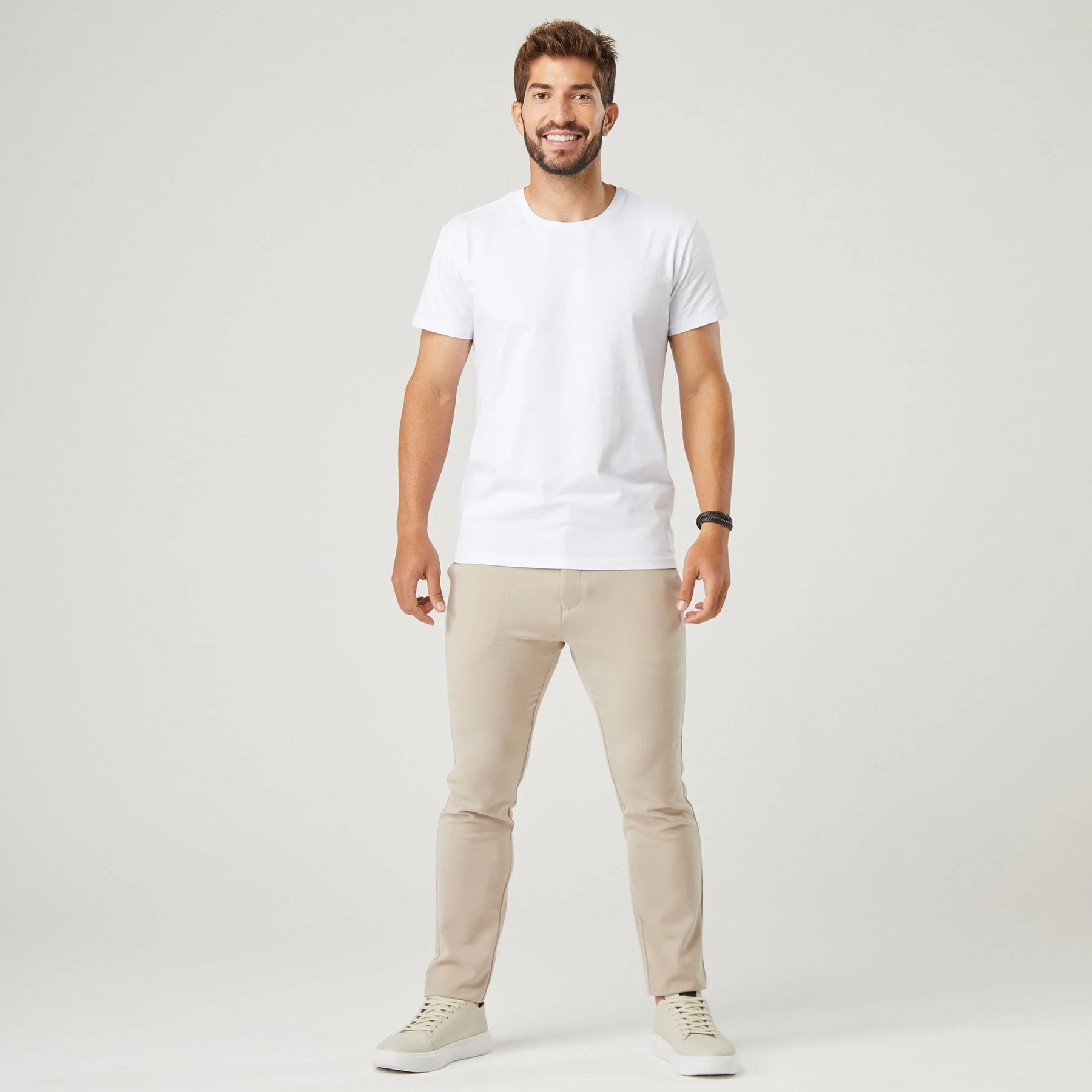 Camiseta Masculina Algodão Pima - Branca
