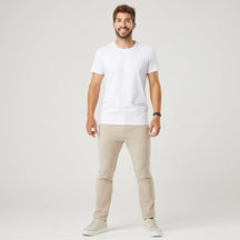 Camiseta Masculina Algodão Pima - Branca